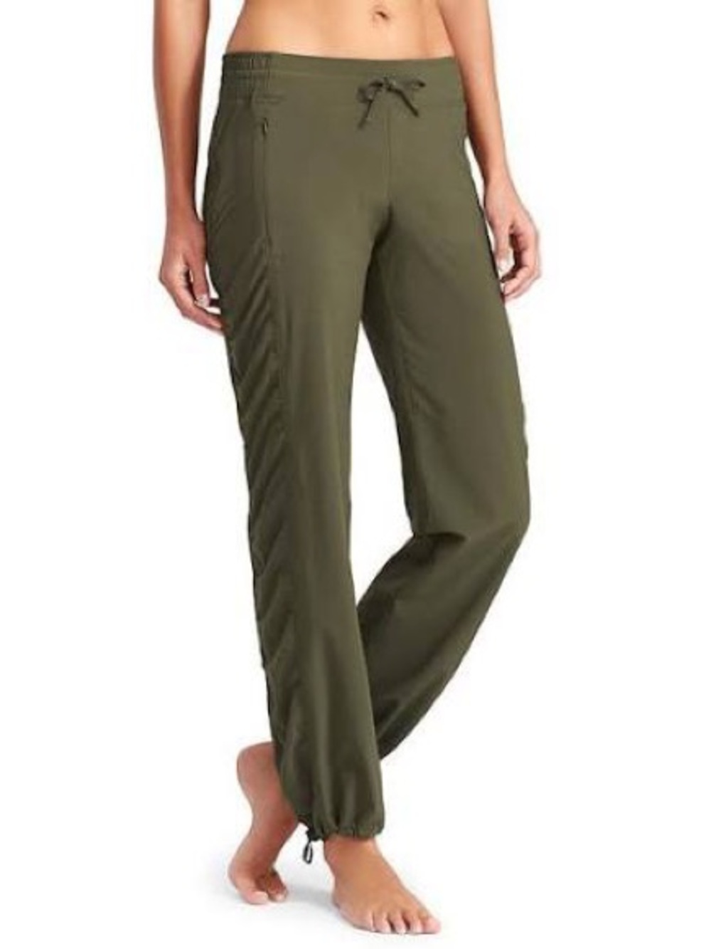 NWOT Lined OLIVE GREEN Athleta La Viva Pant - 14 Tall
